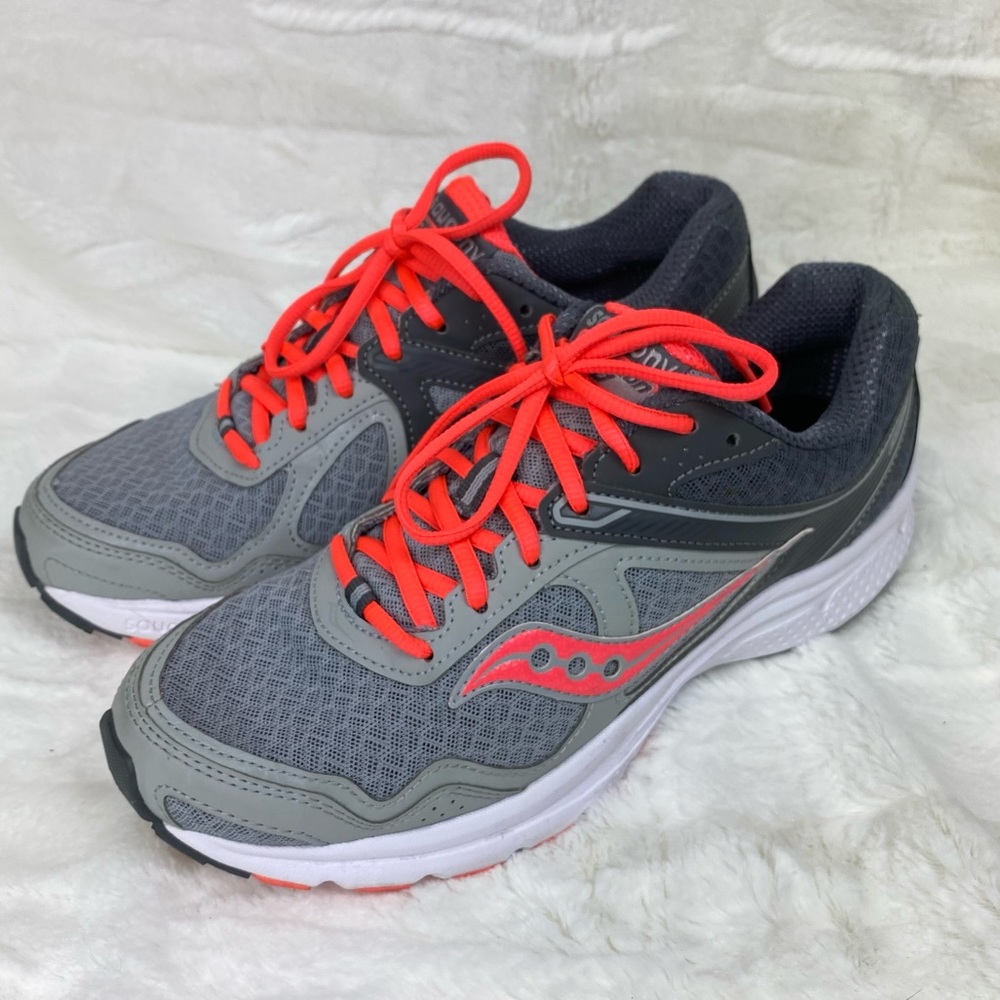 Saucony Cohesion 10 Womens 8.5 Running Gray Coral